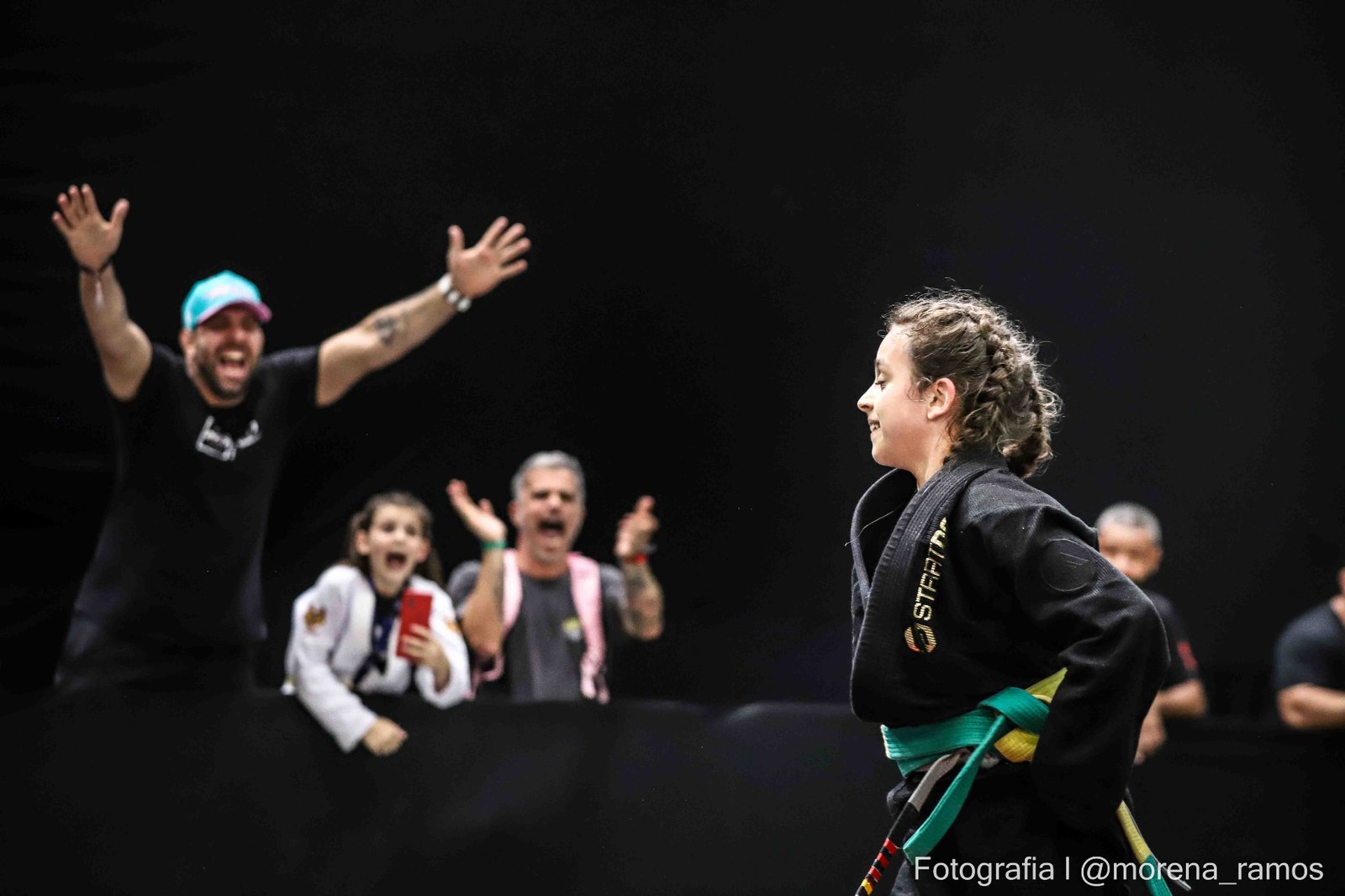 Gaya Fonseca celebrando mais uma vitória
